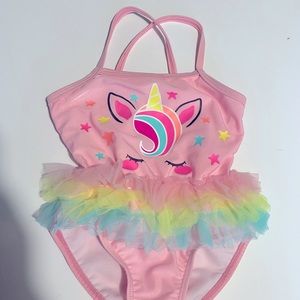 Unicorn one piece toddlers swimsuit